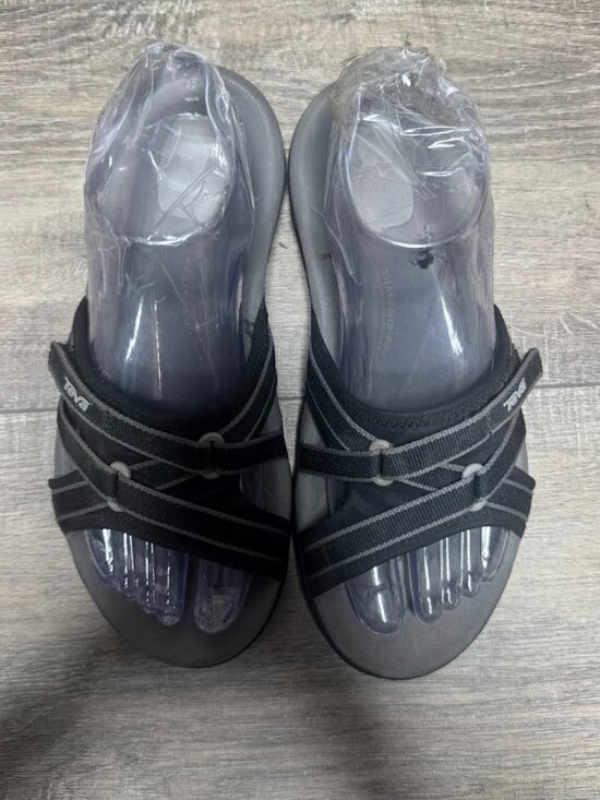 Teva Tirra Black Textile Slide Sandal Women's Size 6.5 - Picture 2 of 6